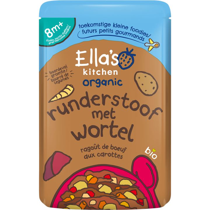 Ella's Kitchen Organic Runderstoof met Wortel 8+ Maanden 190 g