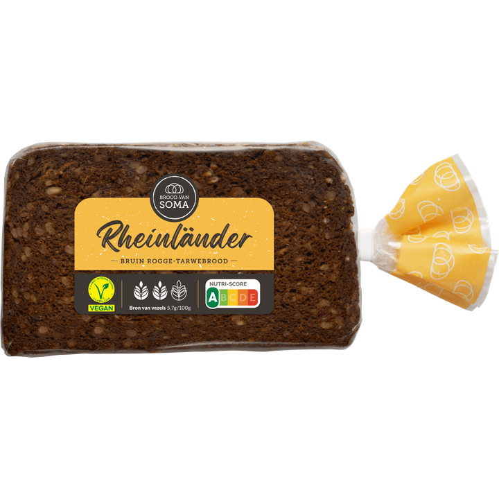 Brood van Soma Rheinländer Bruin Rogge-Tarwebrood 400 g