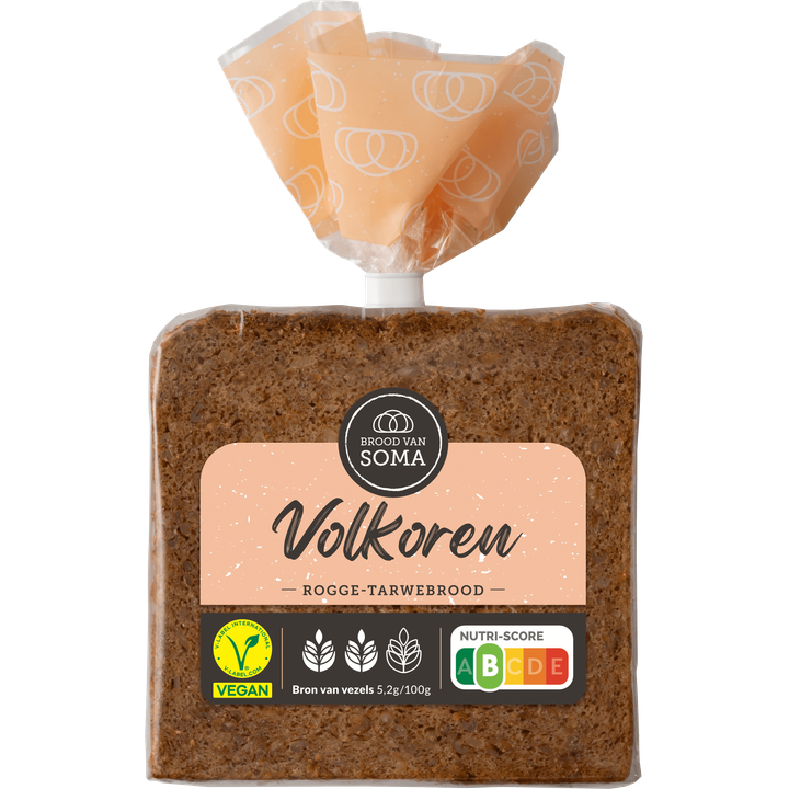 Brood van Soma Volkoren Rogge-Tarwebrood 400 g