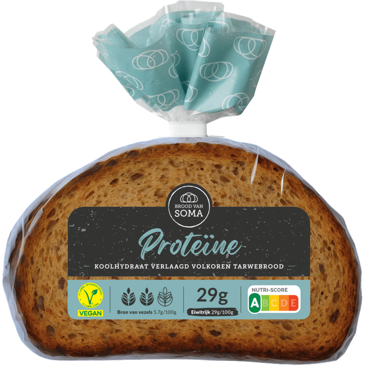 Brood van Soma Proteïne Koolhydraat Verlaagd Volkoren Tarwebrood 300 g