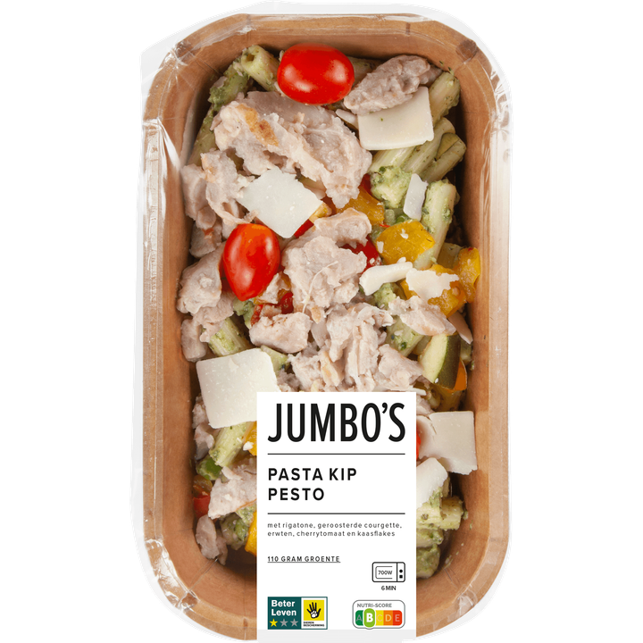 Jumbo's Verse Maaltijd Pasta Kip Pesto 450 g