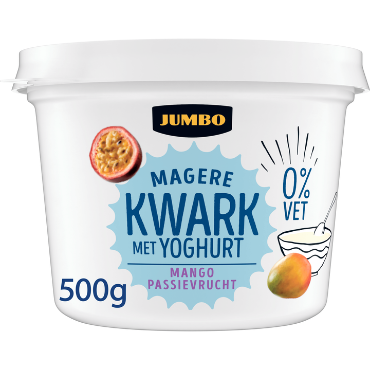 Magere Kwark met Yoghurt Mango Passievrucht 0% Vet