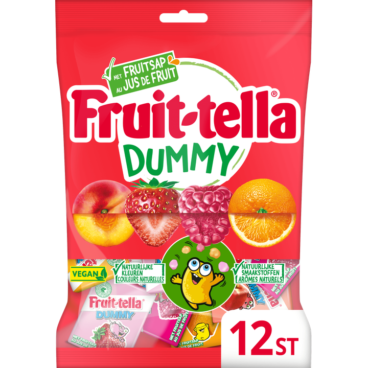 Fruittella Dummy Vegan Uitdeelzak 12 stuks