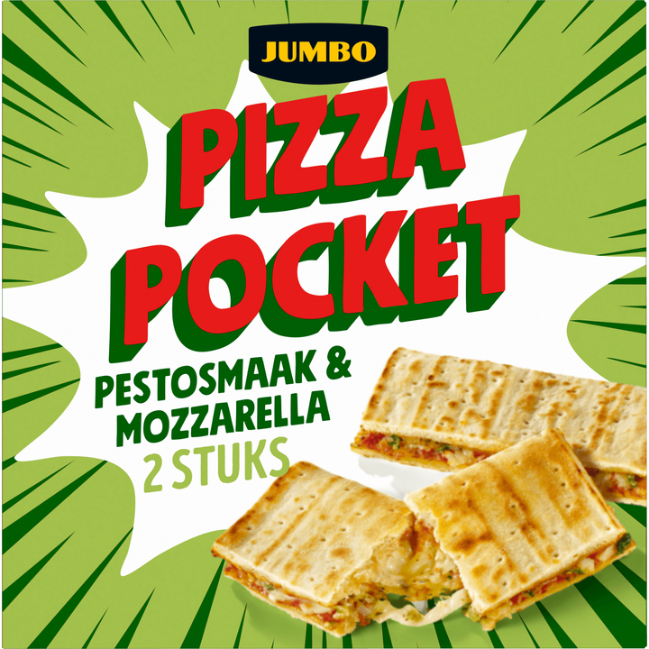 Pizza Pocket Pestosmaak & Mozzarella 2 Stuks