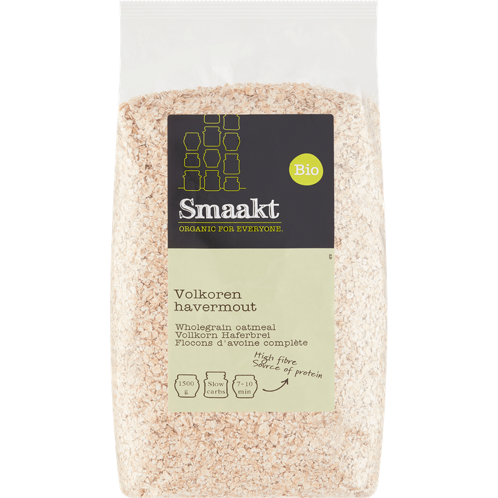 Smaakt Bio Volkoren Havermout XL 1500 g