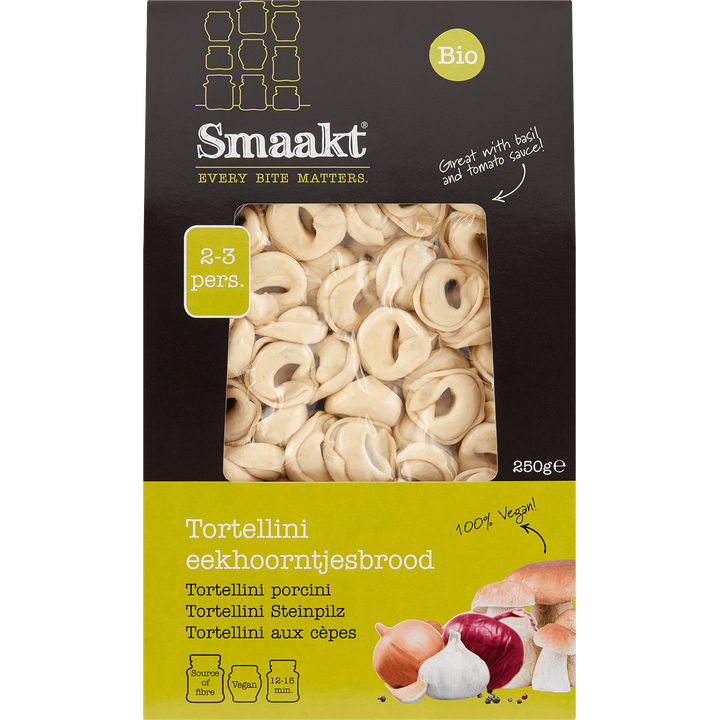 Smaakt Bio Tortellini Eekhoorntjesbrood 250 g