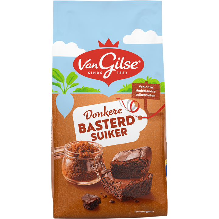 Van Gilse Donkere Basterdsuiker 600 g