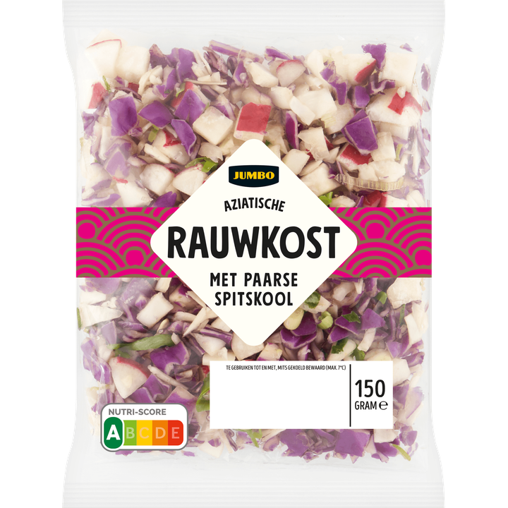 Aziatische Rauwkost met Paarse Spitskool