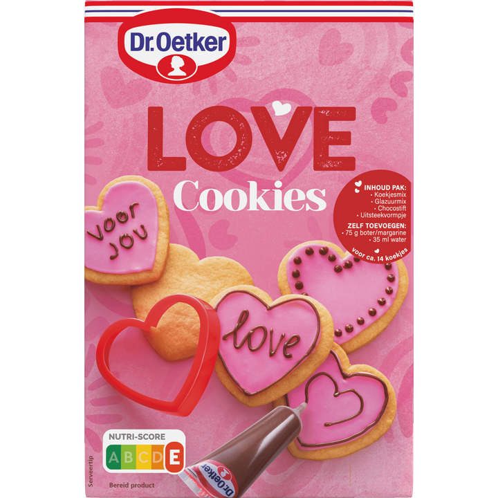 Dr. Oetker Love Cookies Koekjes Bakmix 354 g