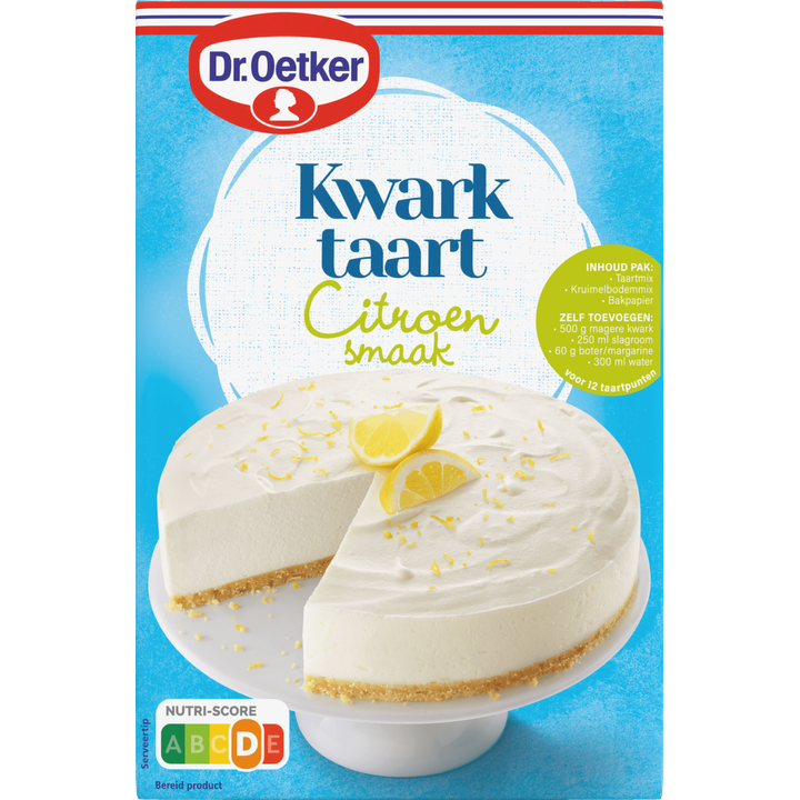 Dr. Oetker Kwarktaart Citroensmaak Bakmix 440 g