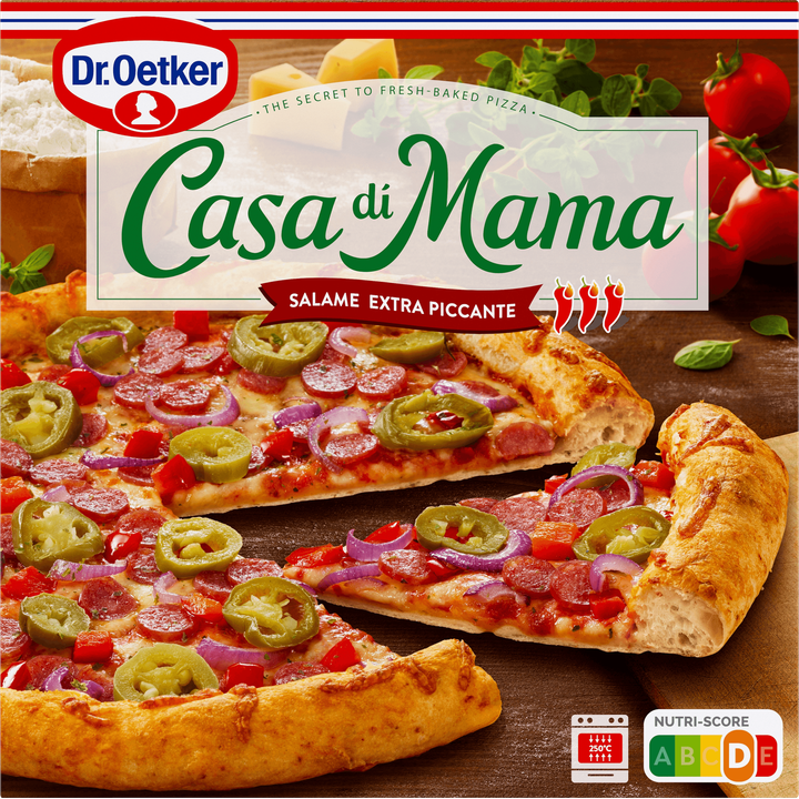Dr. Oetker Casa di Mama Pizza Salame extra piccante 415 g