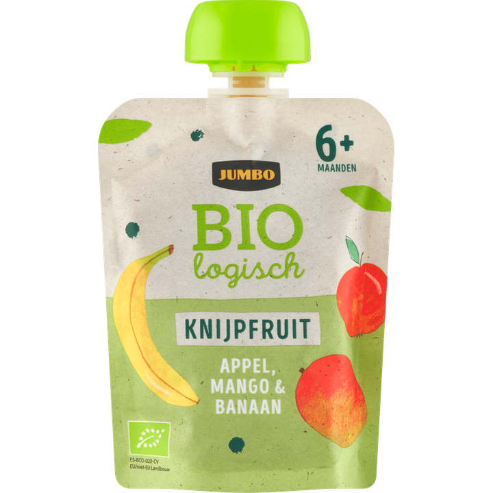 Biologisch Knijpfruit Appel, Mango & Banaan 6+ Maanden