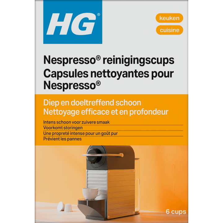 HG Nespresso Reinigingscups 6 Stuks