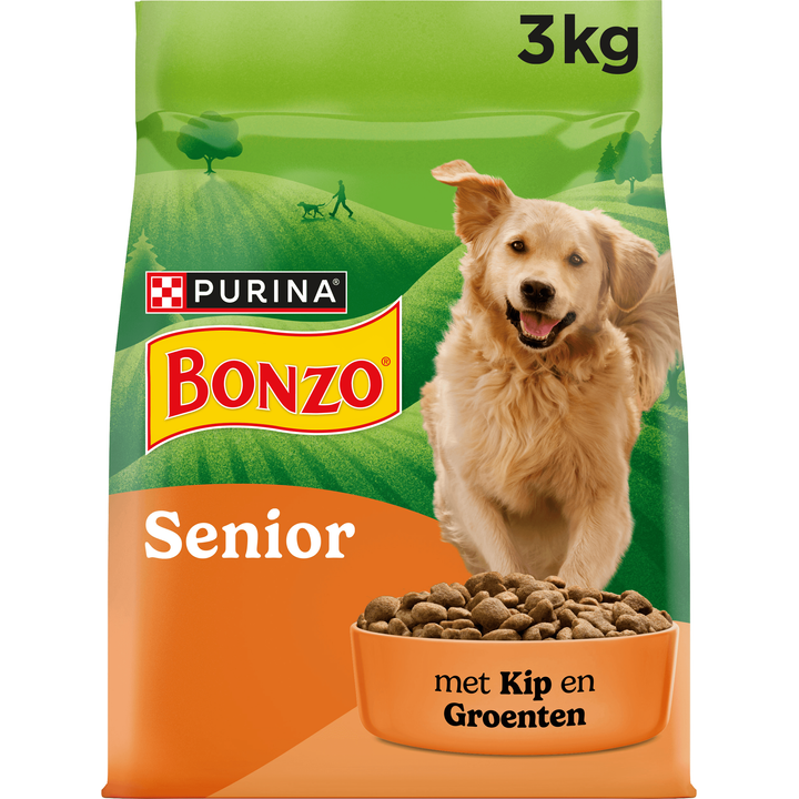 Bonzo Senior Hondenvoer met Kip en Groenten