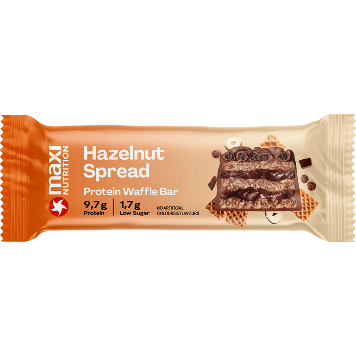 Proteine Wafelreep met Hazelnootvulling