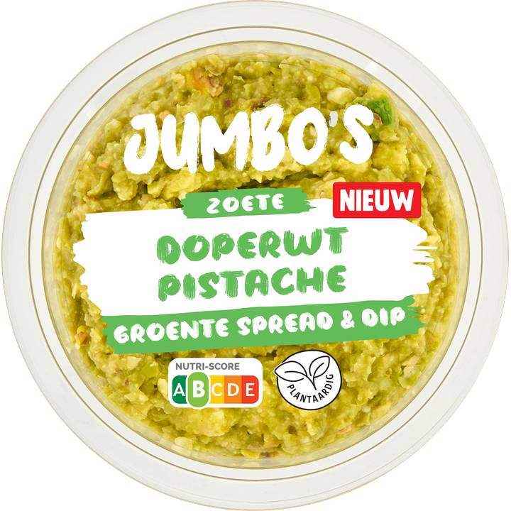 Jumbo's Groente Spread & Dip Zoete Doperwt Pistache 150 g