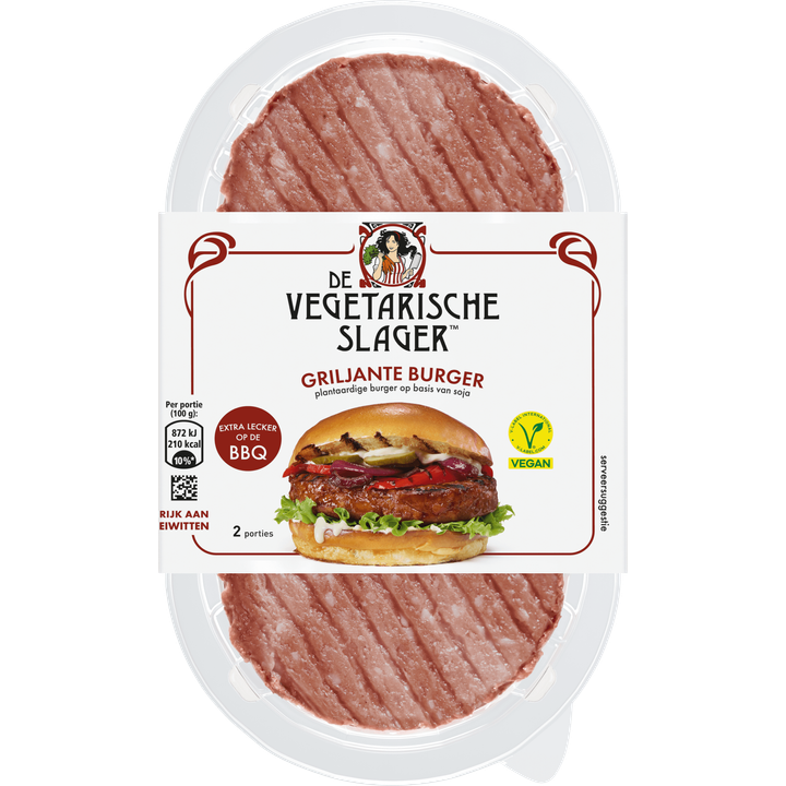 De Vegetarische Slager Griljante Burger 200 g