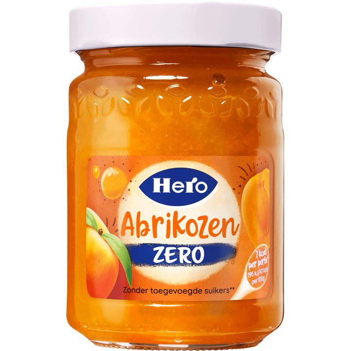 Hero Jam Zero Abrikozen 300g