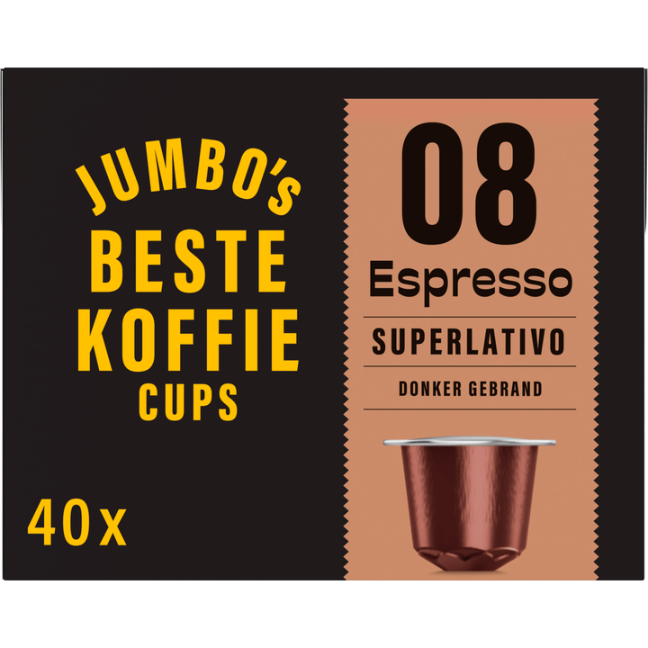 Jumbo's Koffiecups 08 Espresso Superlativo 40 Stuks
