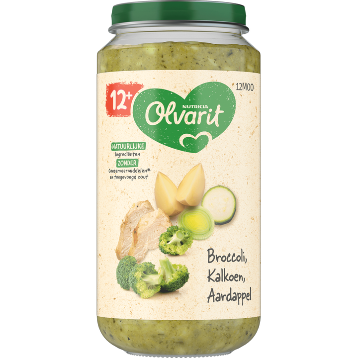 Olvarit 12+ Maanden Broccoli Kalkoen Aardappel 250g