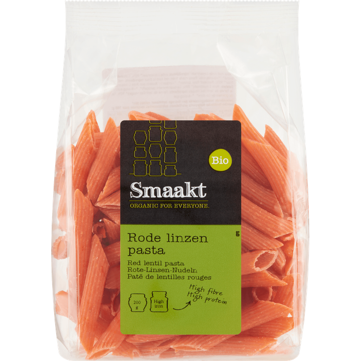 Smaakt Bio Rode Linzen Pasta 200 g