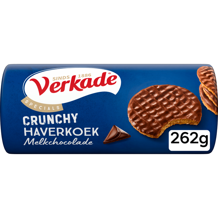Verkade Specials Crunchy Haverkoek Melkchocolade 262 g