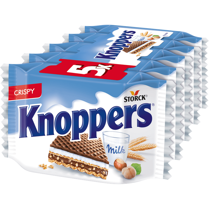 Knoppers Melk Crispy Wafel 5 Stuks 125g