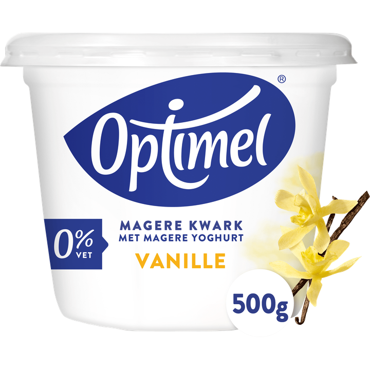Optimel Kwark met Magere Yoghurt Vanille 0% Vet 500g