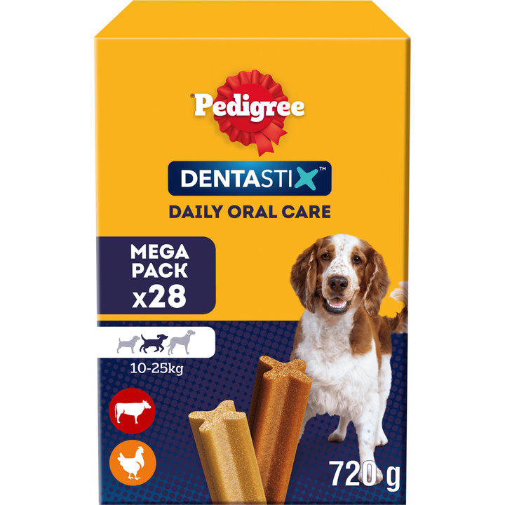 Pedigree Dentastix Medium Kauwstaaf - Gebitsverzorgende Hondensnack - 28 Stuks