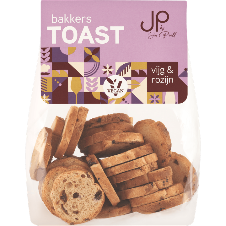 JP by Jos Poell JP Bakkers Toast Vijg & Rozijn 100 g