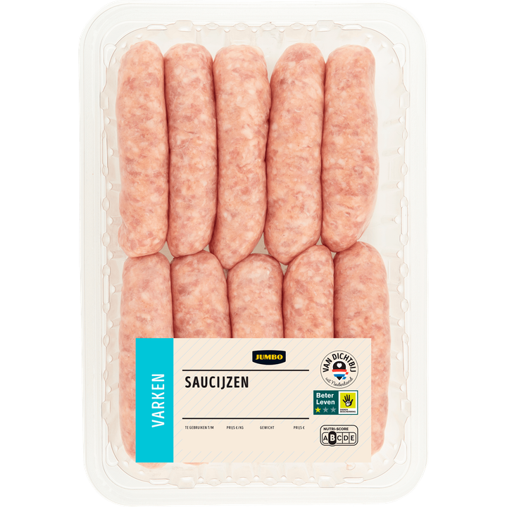 Varkens Saucijzen 10 Stuks
