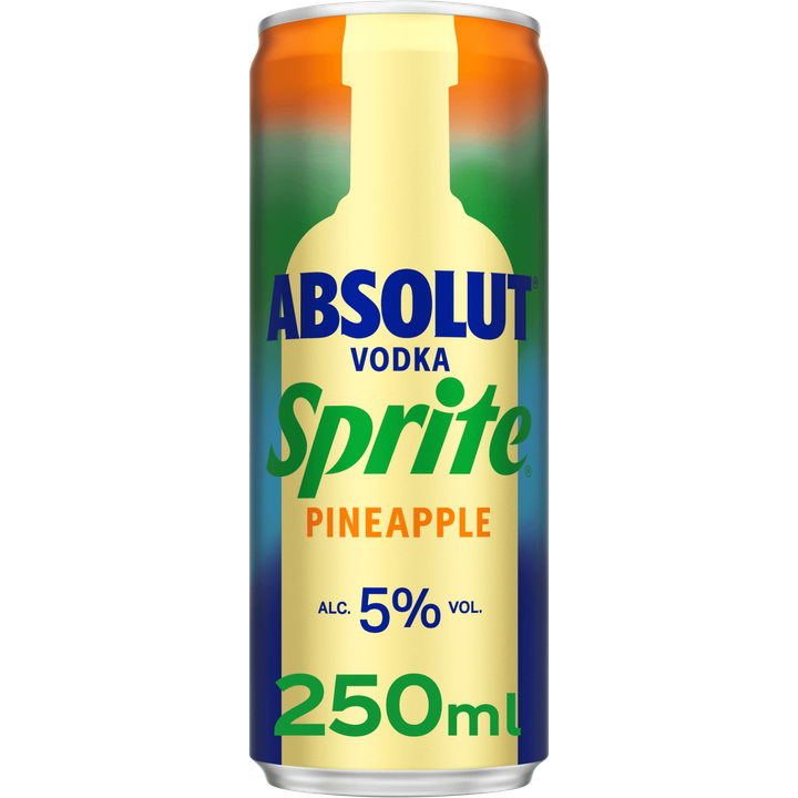 Absolut Sprite Absolut Vodka Sprite Pineapple 250ML