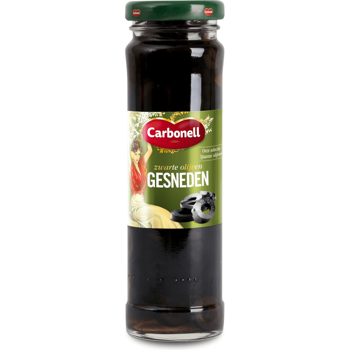 Carbonell Zwarte olijven gesneden