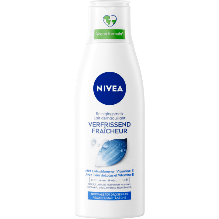 NIVEA Verfrissende Reinigingsmelk - 200ml - Normale tot droge huid - Vitamine E - Make-up Remover - Gezichtsreiniger