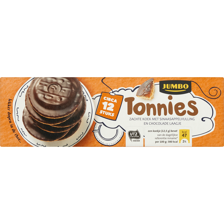 Tonnies met Sinaasappelvulling en Chocolade