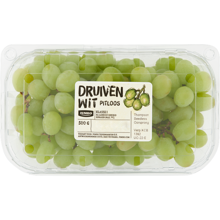 Jumbo Pitloze Druiven Wit 500 g