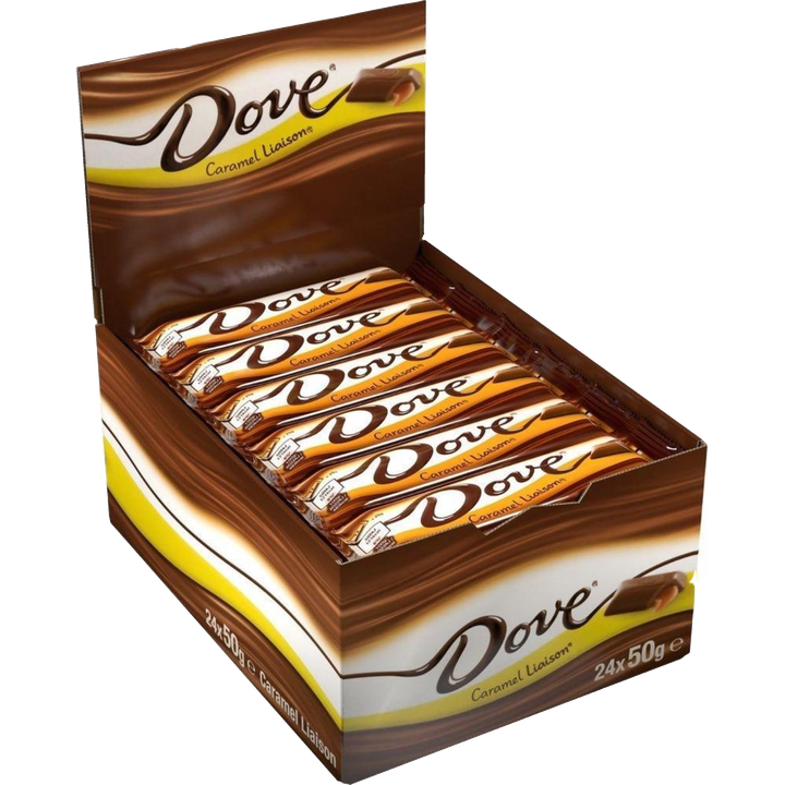 Dove Caramel Doos 24 stuks x 50gr