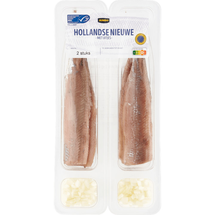 Haring Hollandse Nieuwe met Uitjes 2 Stuks