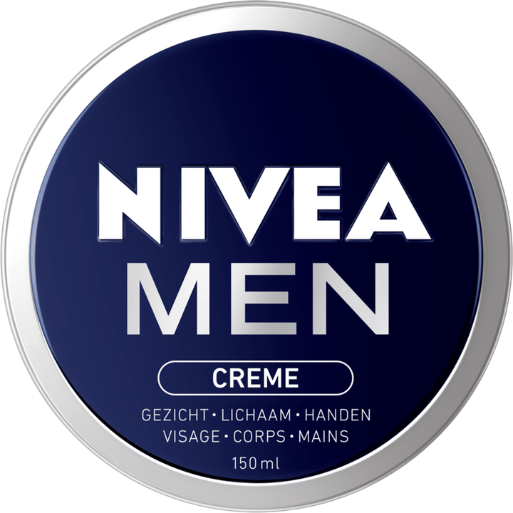 Nivea for men NIVEA MEN Crème Blik - 150ml - Voor gezicht, lichaam en handen - Lichte Formule - Met vitamine E - Trekt Snel In