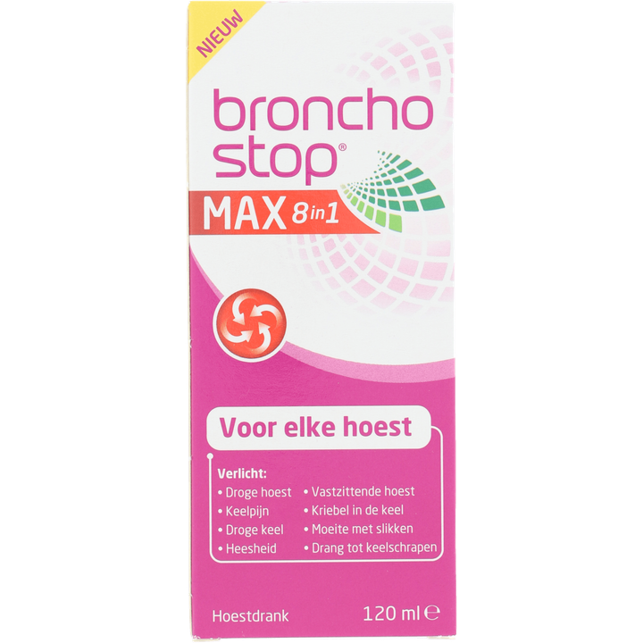 Bronchostop Max 8in1 hoestdrank 120ml
