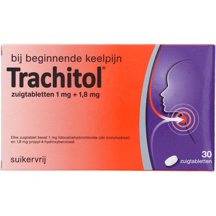 Trachitol 1mg+1,8mg 30 zuigTabletten