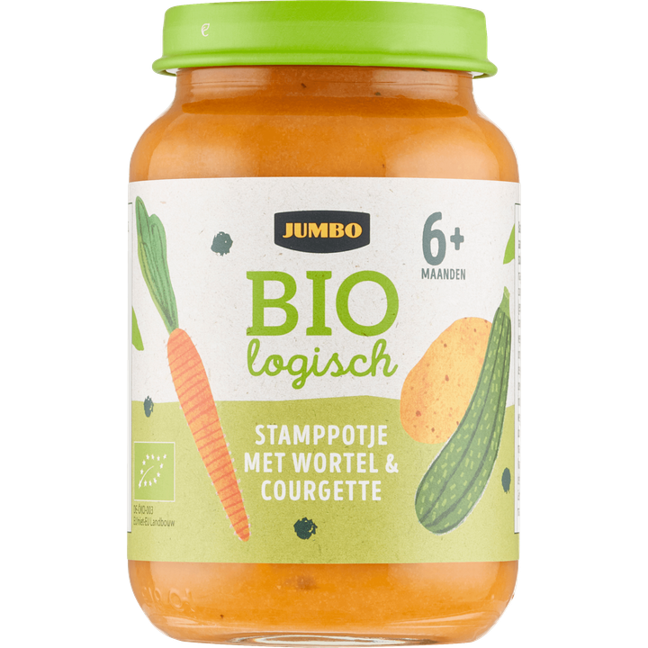 Biologisch Stamppotje met Wortel & Courgette 6+ Maanden