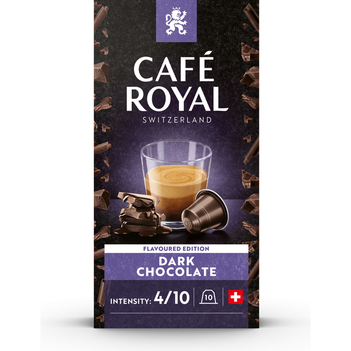 Café Royal Dark Chocolate Flavoured Coffee 10 Capsules 50 g