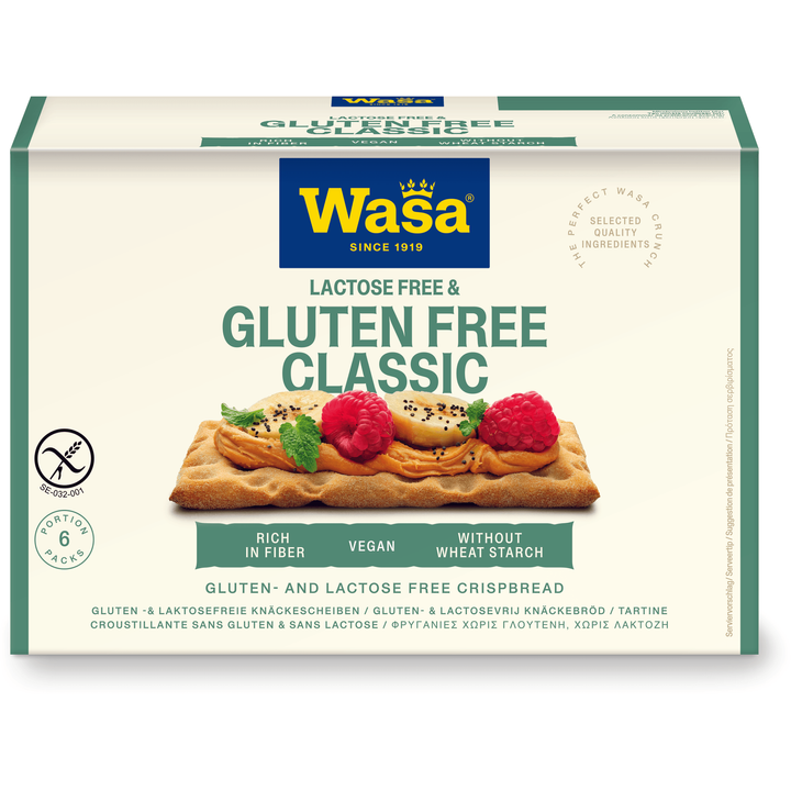 Wasa Lactose Free & Gluten Free Classic 6 Portion 240 g