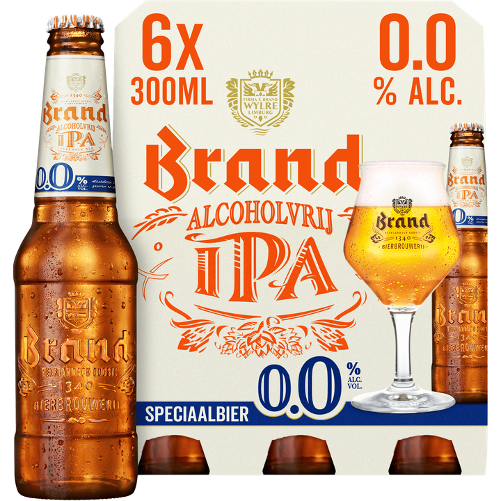 Brand IPA 0.0 Bier Fles 6 x 300ml
