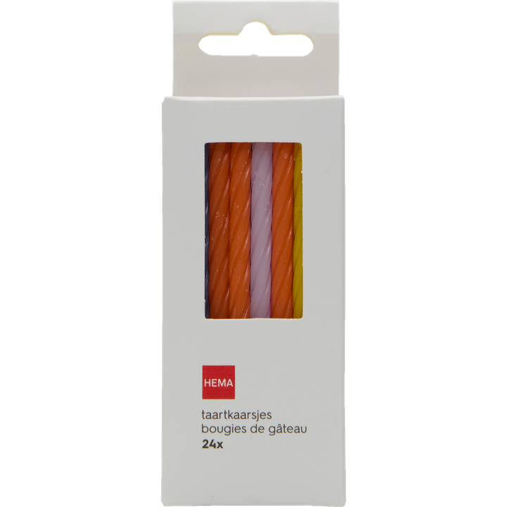 Taartkaarsjes 24 Stuks