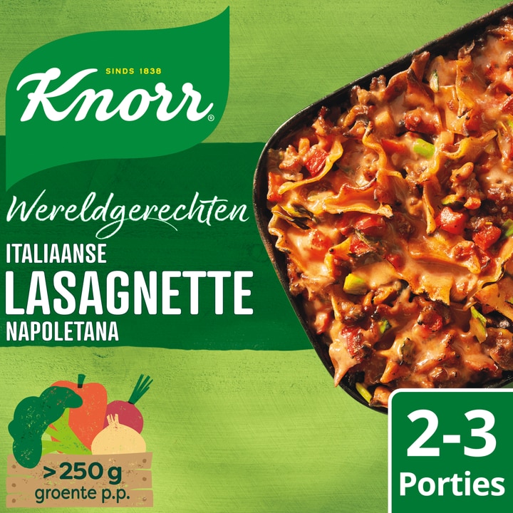Knorr Wereldgerechten Lasagnette Napoletana Italiaanse 240 g