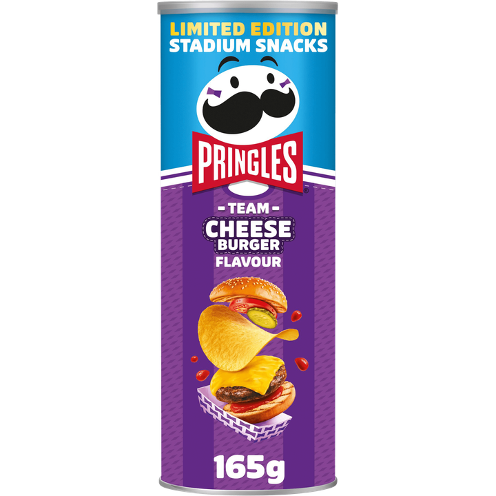 Pringles Team Cheese Burger Flavour Limited Edition 165 g