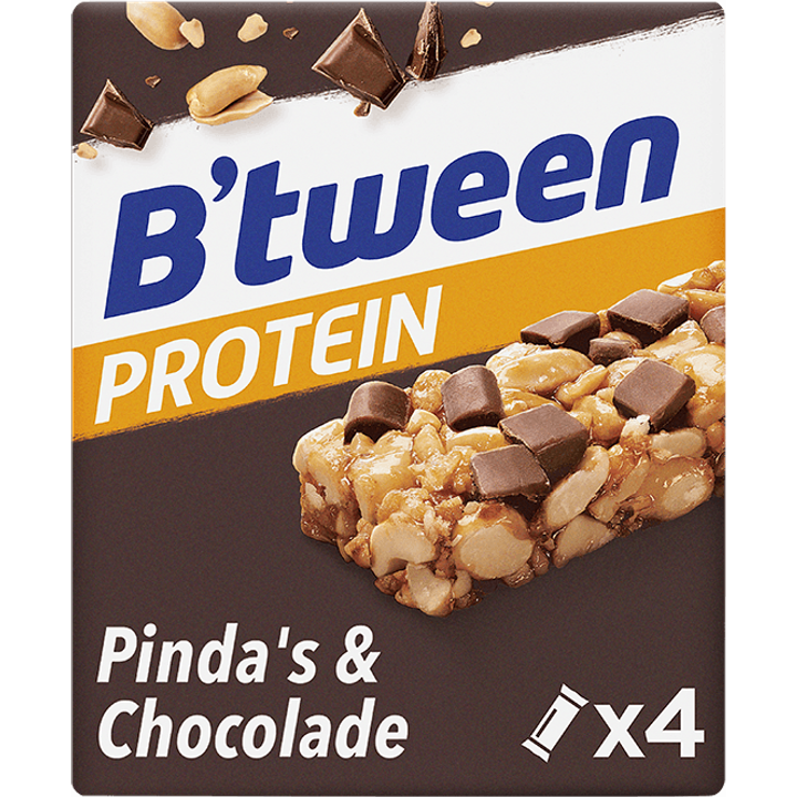 Hero B'tween Protein Pinda's & Chocolade 4 x 24g