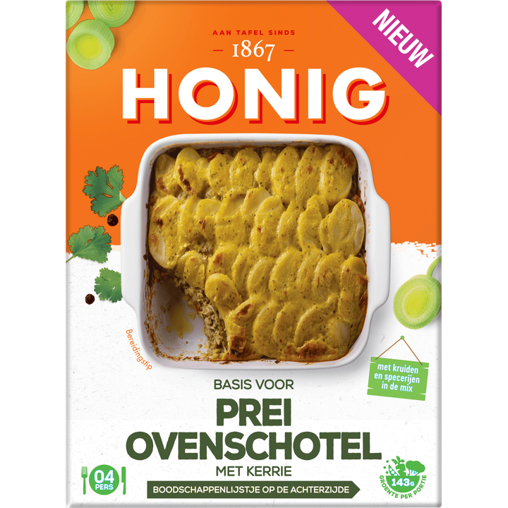 Honig Basis voor Prei Ovenschotel 37 g